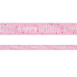 Happy Birthday Banner Rosa & S&oslash;lv
