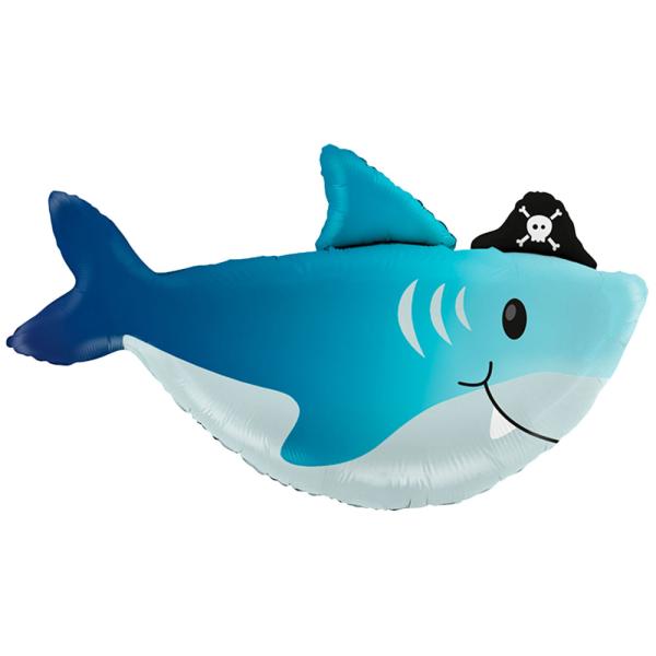 Sjørøver Hai Ballong Folie