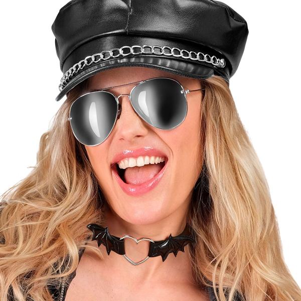 Choker Hjerte og Flaggermusvinger Svart