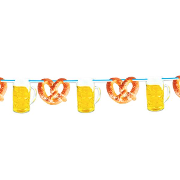 Oktoberfest Girlander Ølglass og Kringler