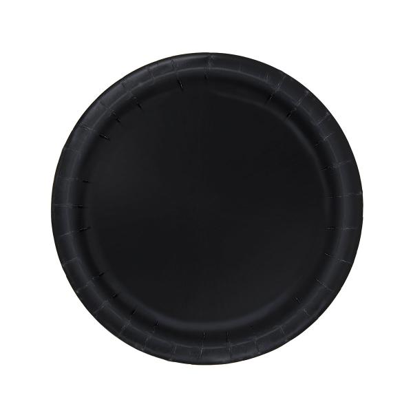Desserttallerkener Svart 8-pakning