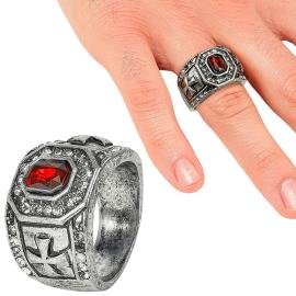 Gotisk Ring med Strass og Stein