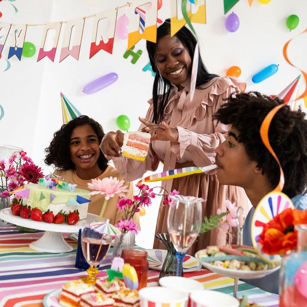 Partyhatter Stripetastic 6-pakning