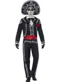 Day of the Dead Dress Senor Bones Kostyme
