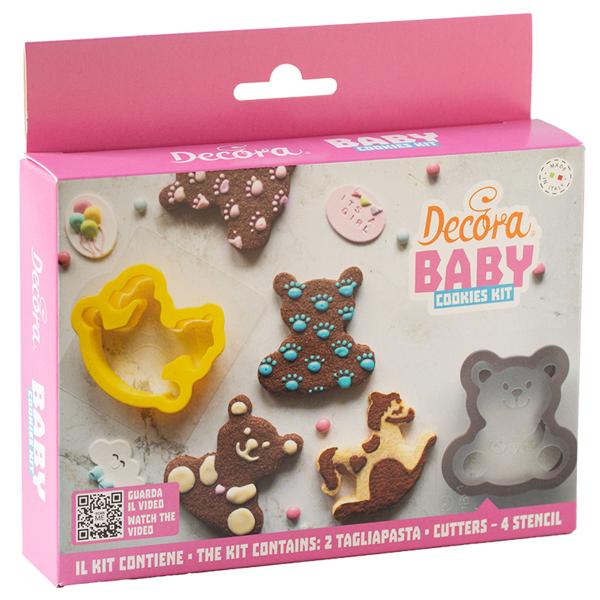 Bjørn/Gyngehest Kakeformer/Bakemaler 6-pakning