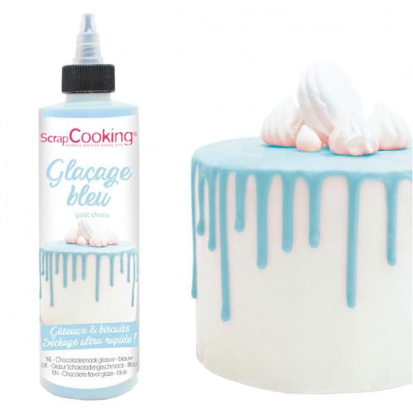 Sjokoladeglasur Lyseblå ScrapCooking