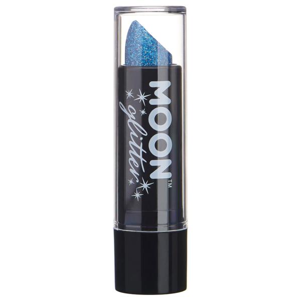 Moon Glitter Holografisk Glitter Leppestift Blå