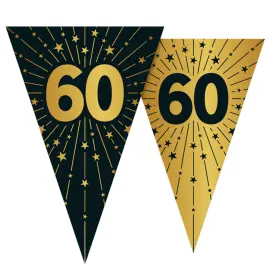 Vimpelgirlander med Stjerner og Tallet 60