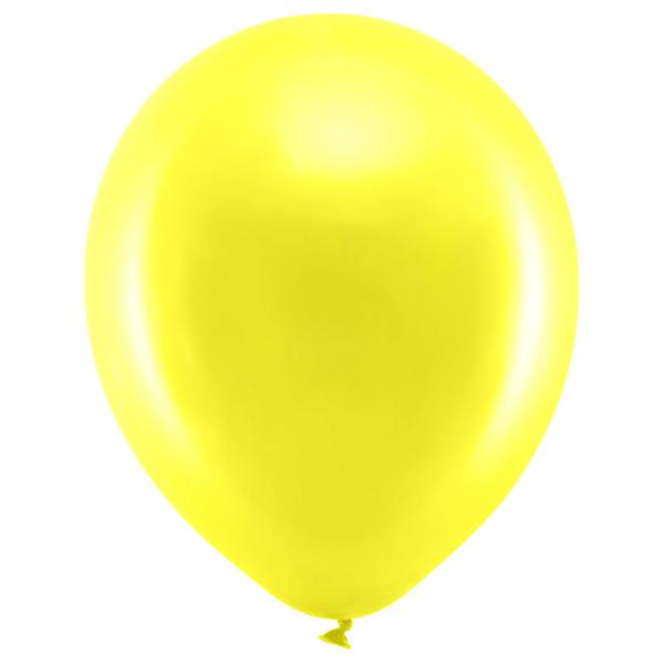 Rainbow Latexballonger Gule 100-pakning