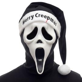 Ghostface Maske med Nisselue Svart og Hvit