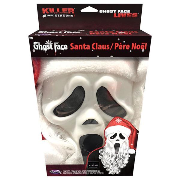 Ghostface Maske med Nisselue og Skjegg