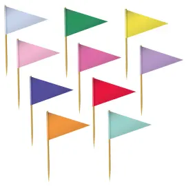 Partypicks Flagg 10-pakning
