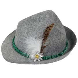 Oktoberfest Deluxe Tyrolerhatt Gr&aring;