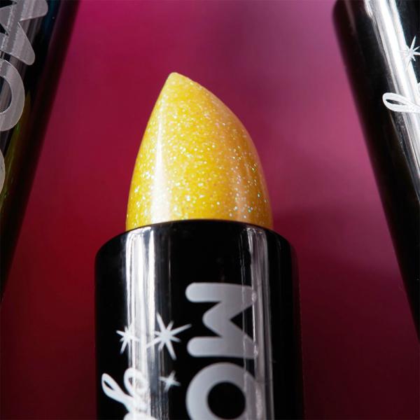 Moon Glitter Iriserende Glitter Leppestift Gul