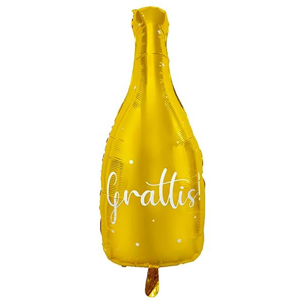 Grattis Champagneflaske Folieballong