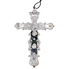 Halskjede med Sølvfarget Kors