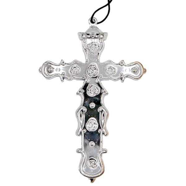 Halskjede med Sølvfarget Kors