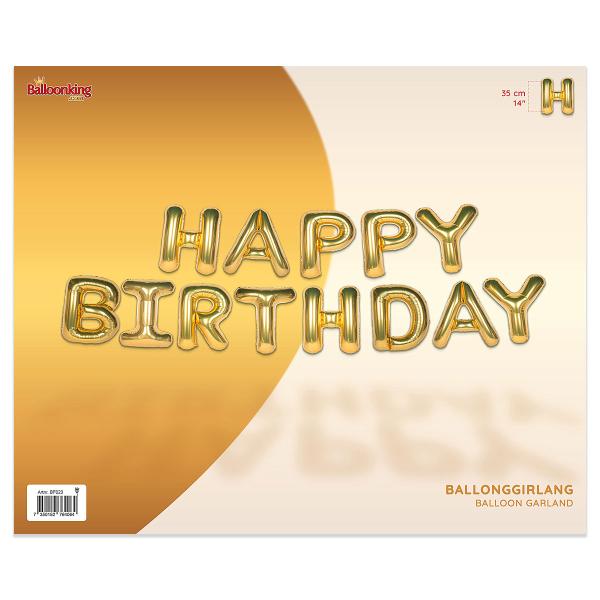 Ballonggirlander Happy Birthday Gull