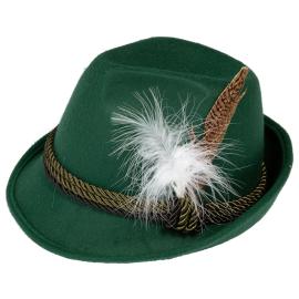 Oktoberfest Deluxe Tyrolerhatt Mørkegrønn