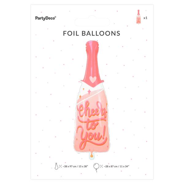 Folieballong Flaske Cheers To You
