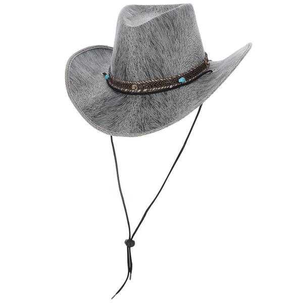 Cowboyhatt Grå Western