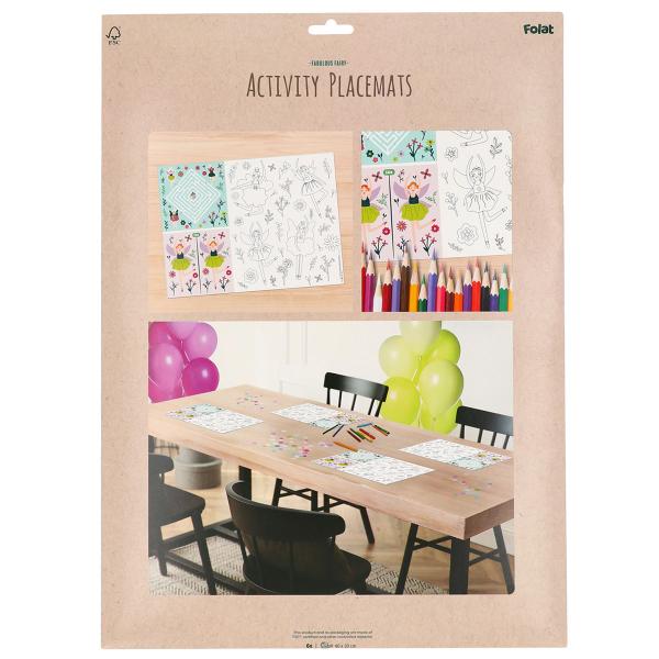 Aktivitetsbordbrikker Fabulous Fairy 6-pakning