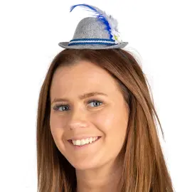 Oktoberfest H&aring;rb&oslash;yle med Tyrolerhatt Gr&aring;