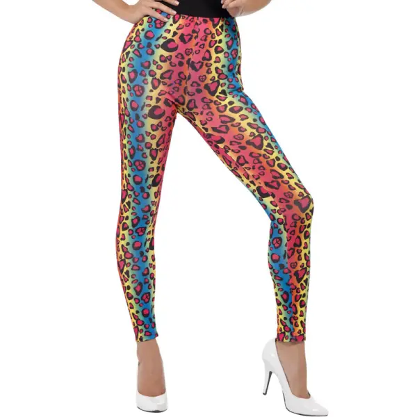Leopard Tights Neon