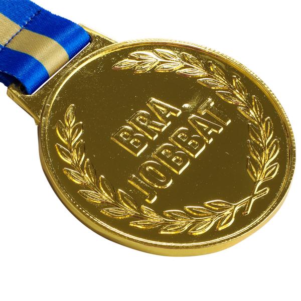 Gullmedalje med Bånd Bra Jobbat 6,3 cm