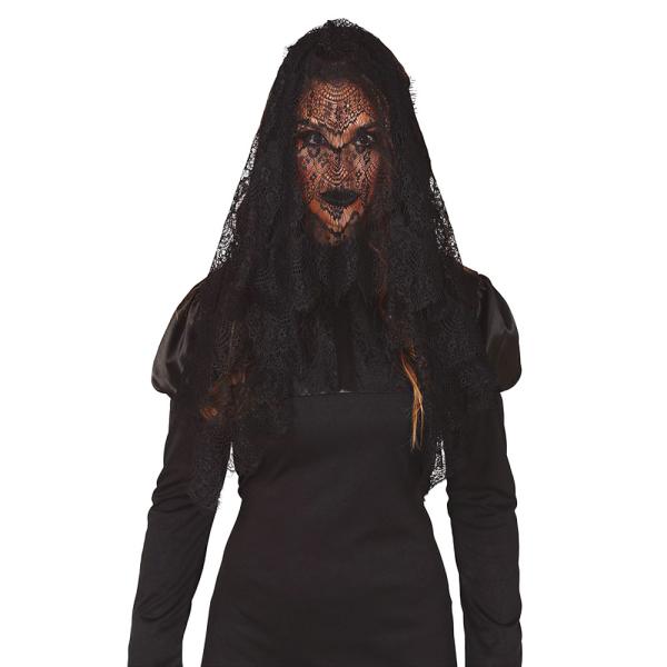 Mantilla Slør Svart