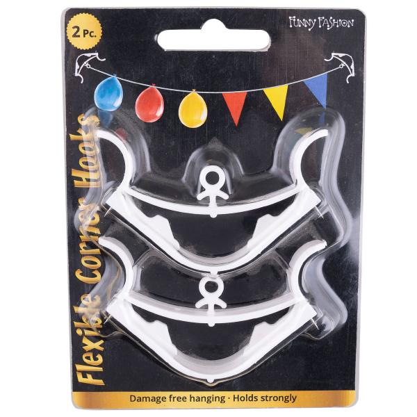 Hjørneklemmer til Ballonggirlander 2-pakning