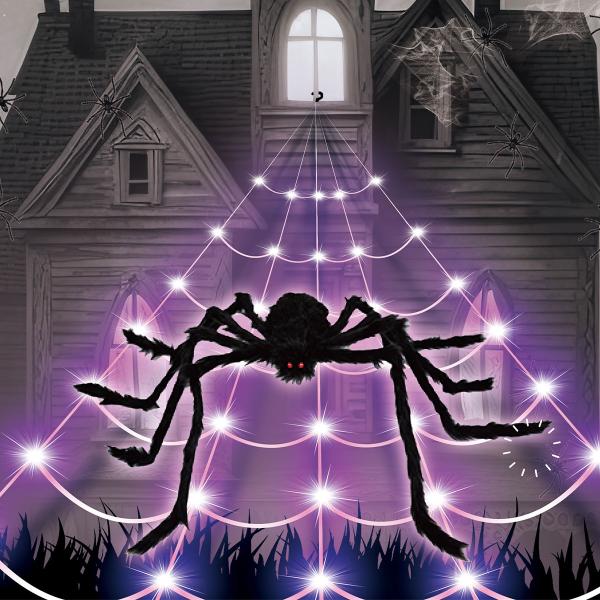 LED Spindelvev med Edderkopp 5 meter