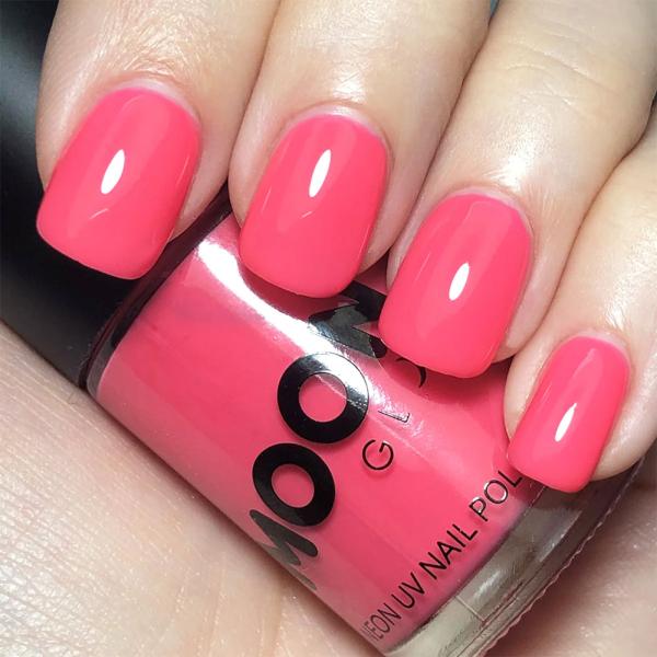 Moon Glow Neon UV Neglelakk Pastell Korall
