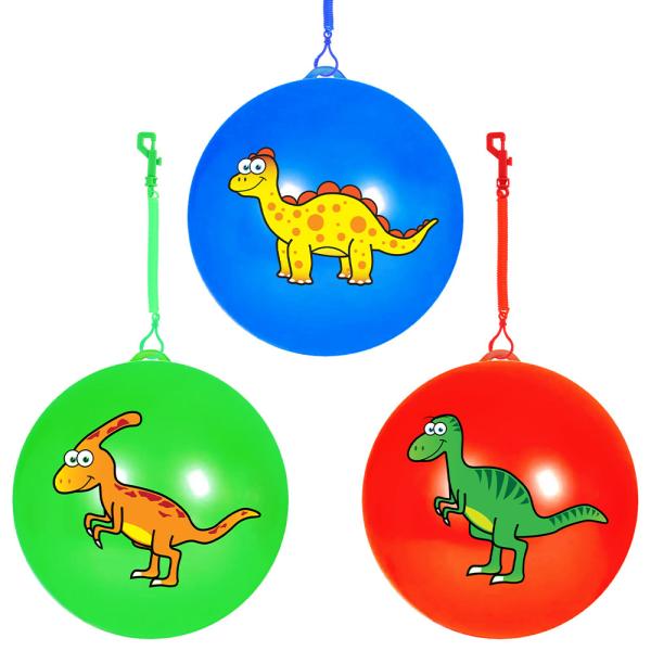 Oppblåsbar Dinosaurball med Nøkkelring