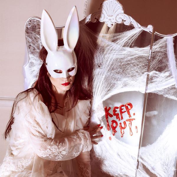 Kaninmaske Iriserende Hvit