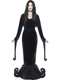 Morticia Addams Kjole Kostyme Medium