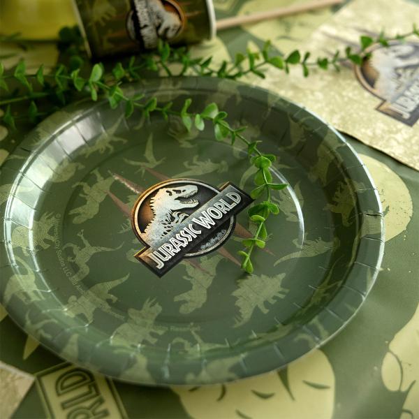 Jurassic World Papptallerkener 23 cm 6-pakning