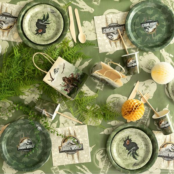 Jurassic World Papptallerkener 23 cm 6-pakning