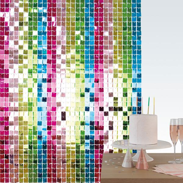 Backdrop Paljettpanel Northern Lights 30x30 cm 12-pakning