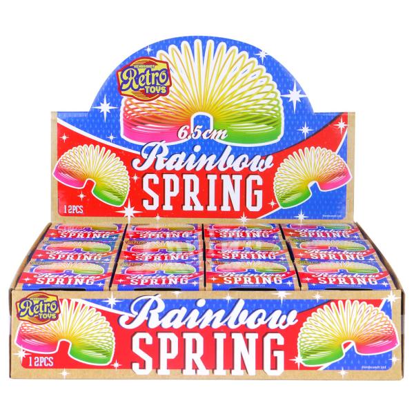 Regnbuefarget Slinky Leke