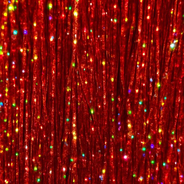 Hårstriper Glitter Rød