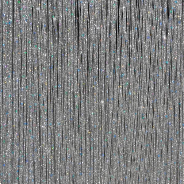 Hårstriper Glitter Sølv