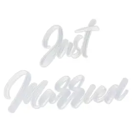 Just Married Strykemerker Hvite