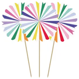 Partypicks Stripetastic 10-pakning