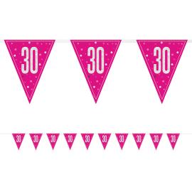 Vimpelgirlander 30 &aring;r Cerise 2,74 m