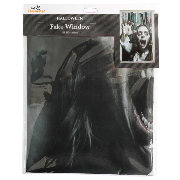 Vindusdekorasjon Halloween Skrekkvinne