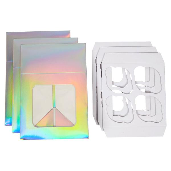 Regnbueskimrende Muffinsbokser