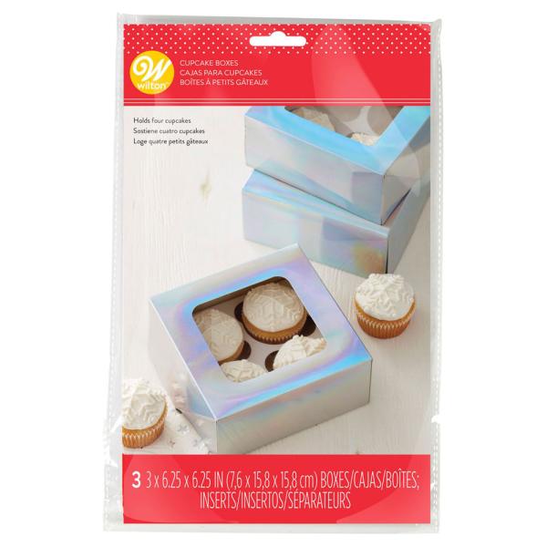 Regnbueskimrende Muffinsbokser