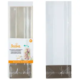 Cellofanposer St&oslash;dig Transparen 8x28 cm 10-pakning