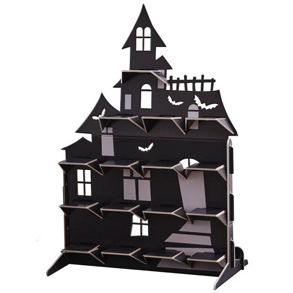 Muffinsstativ Halloween Spøkelseshus